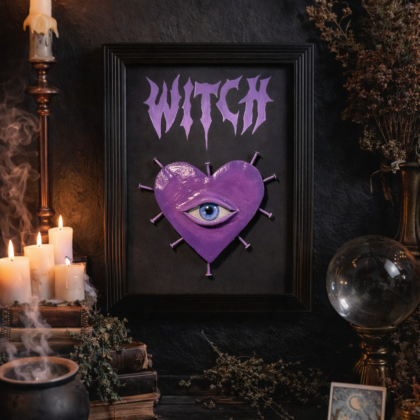 Cadre Witch mauve
